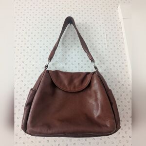 Osgoode Marley Brown Leather Shoulder Slouch Bag Vintage